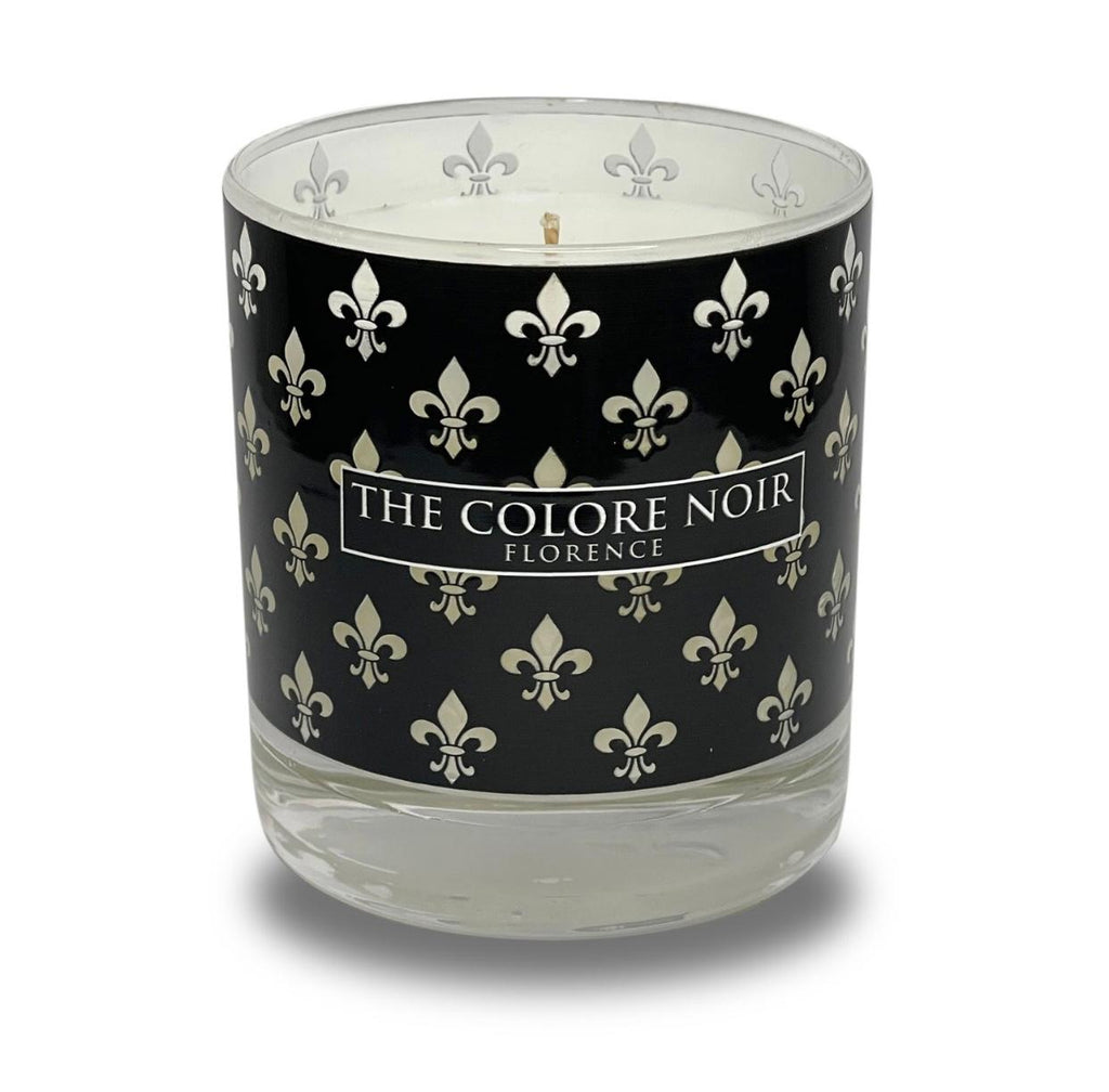 The Colore Noir Luxury 50 hrs Candles (Fleur de Lis candle)