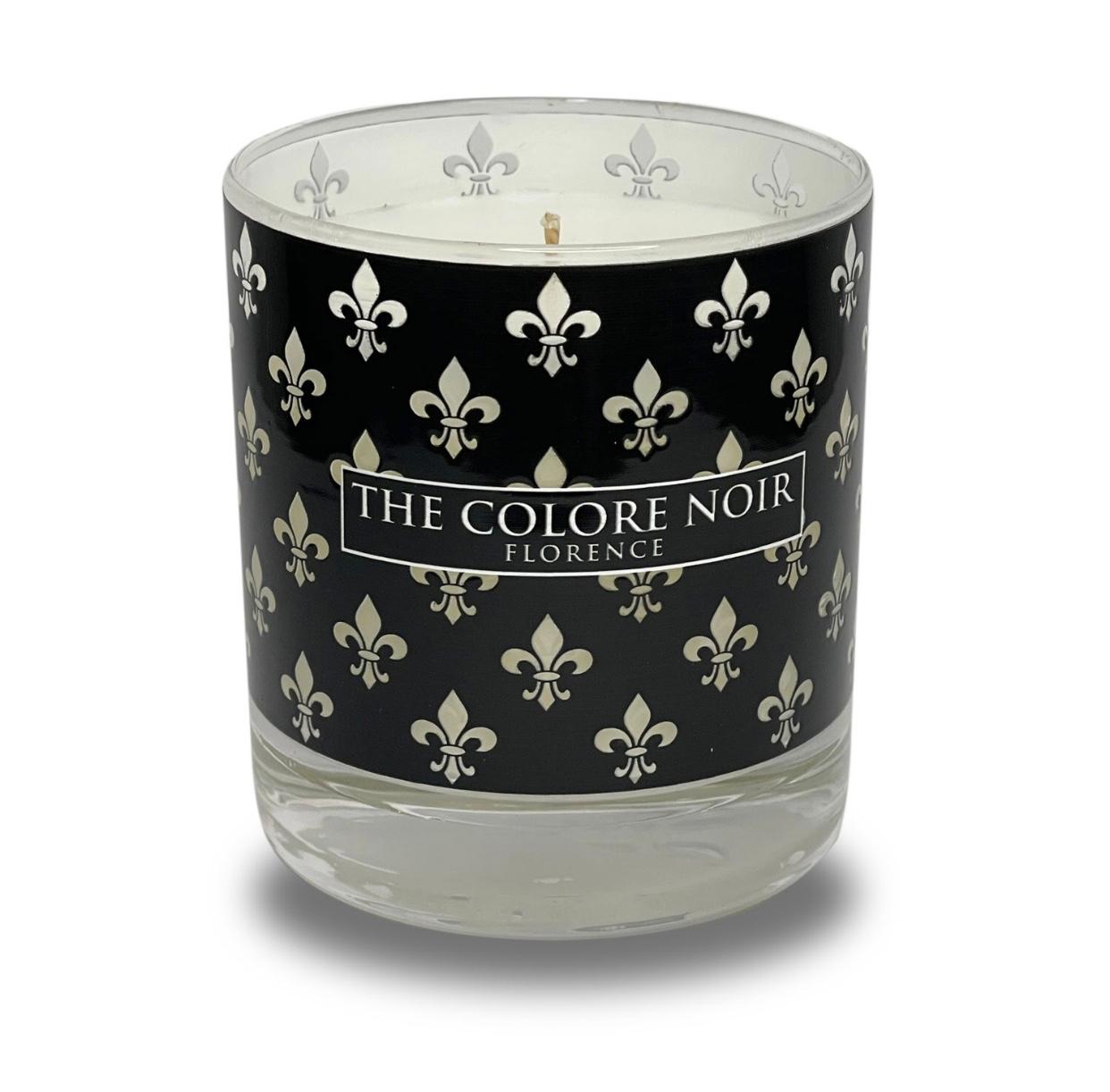 The Colore Noir Luxury 50 hrs Candles (Fleur de Lis candle)